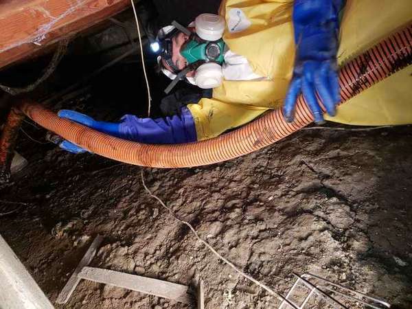 Contaminated Water Extraction in Crawlspace in Los Angeles, CA (1)